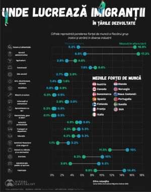 Serviciile ospitalităţii şi cele administrative - industriile care depind cel mai mult de lucrătorii imigranţi